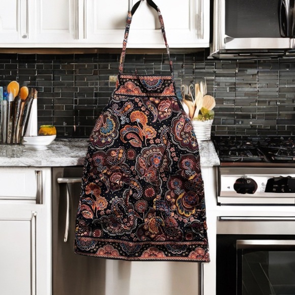 Vera Bradley Kensington Apron Ties at Neck & Waist, 2 Front pockets. Cotton EUC - Picture 13 of 14